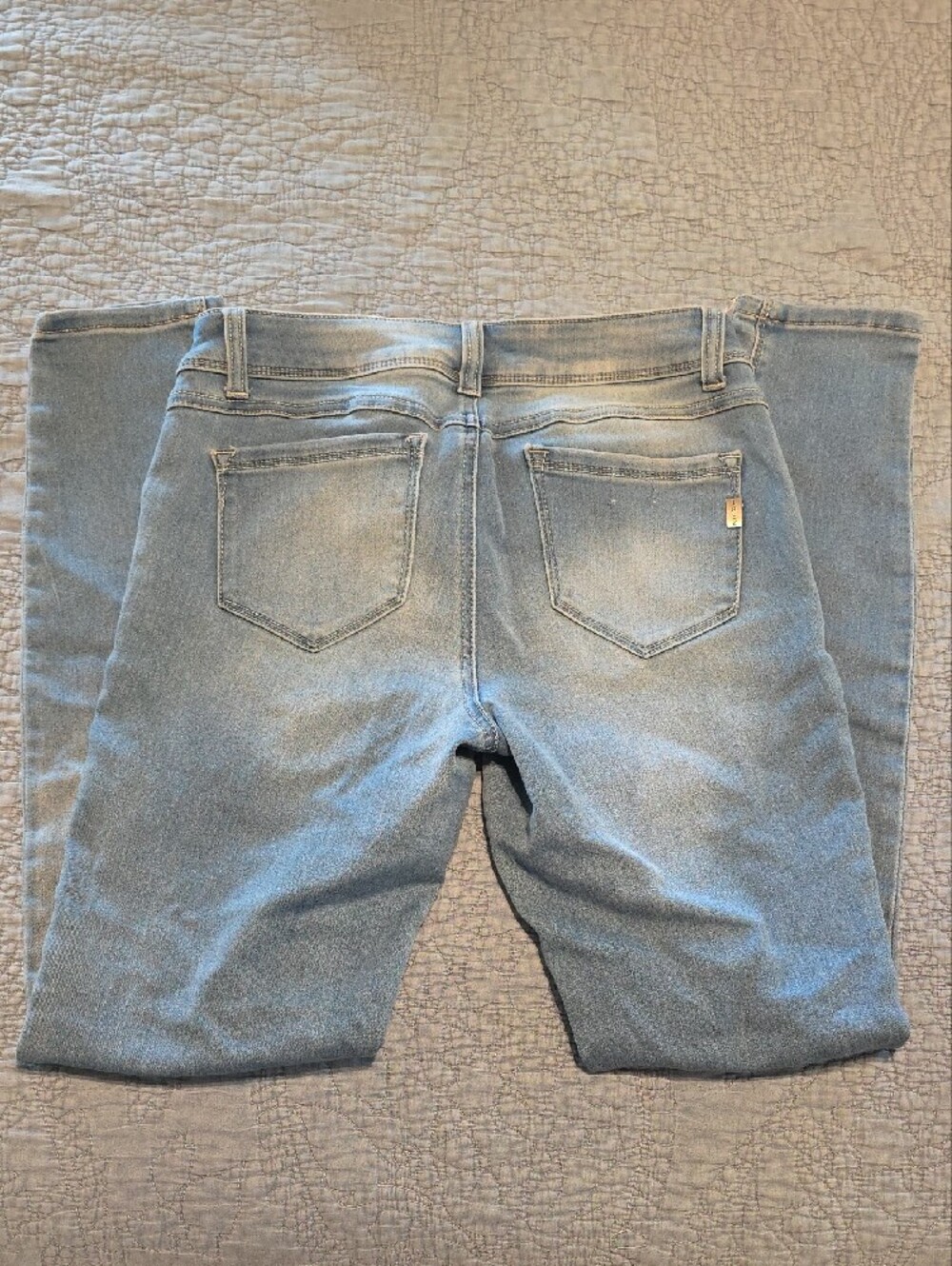 1822 Denim Light Blue Women's Skinny Jeans - Picture 3 of 5